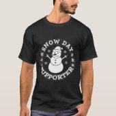 T-shirt Snow Day Suprter Fun Winter Snowflake Teacher Stud (Devant)