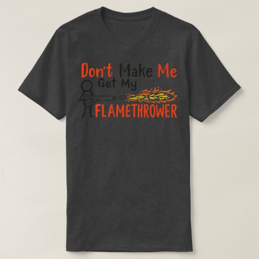 T-shirt Snow Flamethrower Prop Pyro Flame Fire Gun Flame (Design devant)