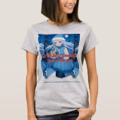 T-shirt Snow Maiden Anime Girl Christmas Snow Globe T-Shir (Devant)
