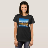 T-shirt Snow Mountains Water Reflection Grand Teton Nation (Devant entier)