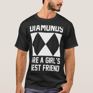 T-shirt Snow Skiing femmes Diamond Girl's Best Friend Win