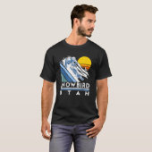 T-shirt Snowbird Utah Retro Ski  (Devant entier)