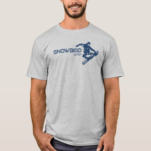 T-shirt Snowbird Utah Snowboardeur (Devant)