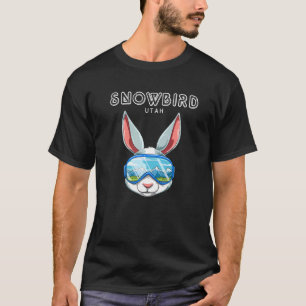 T-shirt Snowbird Utah Usa Ski Et Snowboard Rabbit