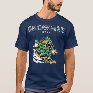 T-shirt Snowbird UtahFunny Snowboard Beer Hops