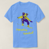 T-shirt Snowboard Chien Poudre Hound Ski (Design devant)