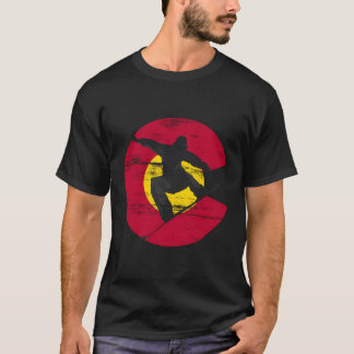 T-shirt Snowboard Colorado Co Indicateur Snowboard