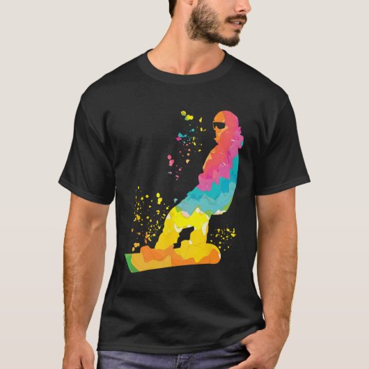 T-shirt Snowboard coloré Snowboard Snowboard 30 (Devant)
