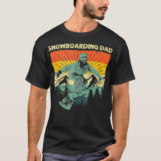 T-shirt Snowboard cool Pour Papa Père Snowboard Ski De Sno
