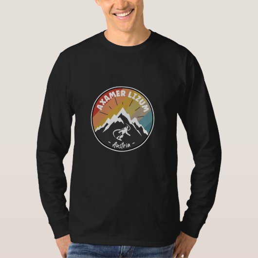 T-shirt Snowboard Dans Axamer Lizum Autriche (Devant)