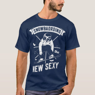 T-shirt Snowboard est le nouveau Sey Snowboarder Snow Wint