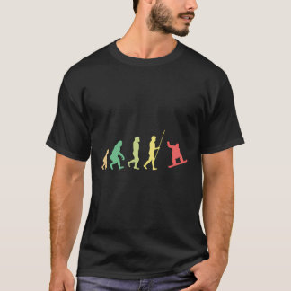 T-shirt Snowboard Evolution Snowboard Hiver Snowboardin