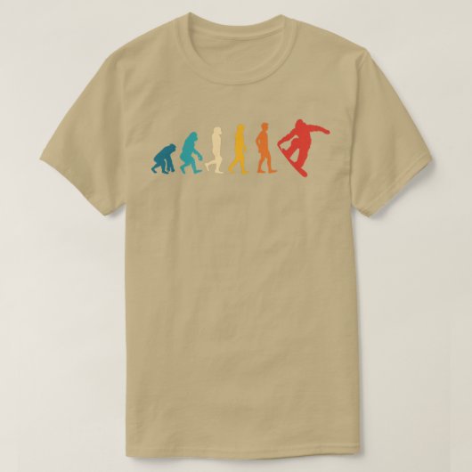 T-shirt Snowboard Evolution Snowboard Snowboard Snowboard  (Design devant)