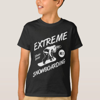 T-shirt Snowboard Extreme Snowboard Sports d'hiver Sno