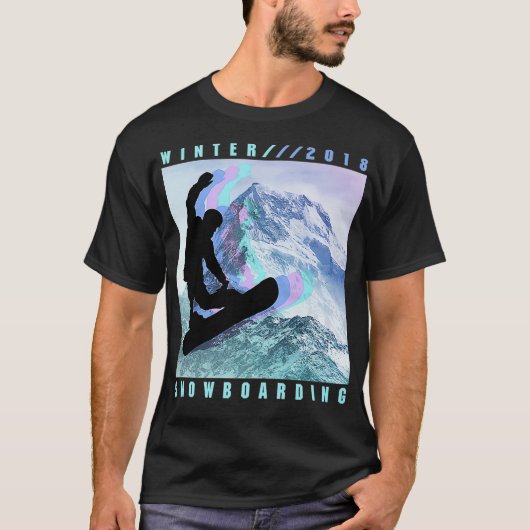 T-shirt Snowboard Hiver 2018 Premium (Devant)