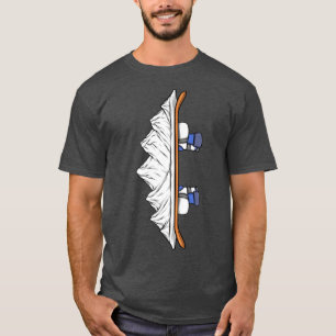 T-shirt Snowboard Hiver Snowboard Boots Montagnes Snowb