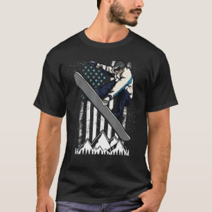 T-shirt Snowboard Indy Grab Trick sur neige Vintage Ameri