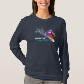 T-shirt Snowboard | Manche longue pour femmes (Devant)
