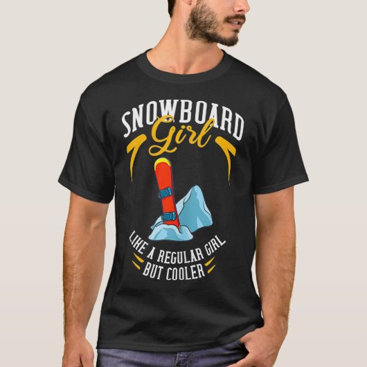 T-shirt Snowboard Mountain Funny Freestyle _3 (Devant)