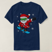 T-shirt Snowboard Noël Père Noël Snowboard Snowboard Snowb (Design devant)