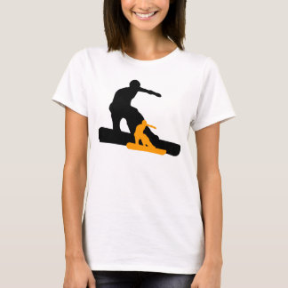 T-shirt snowboard orange shadowboarder