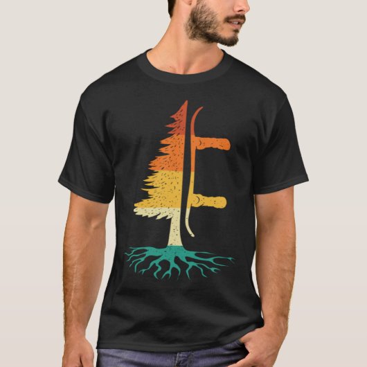 T-shirt Snowboard Pine Tree  Snowboarding Snowboarder Wint (Devant)