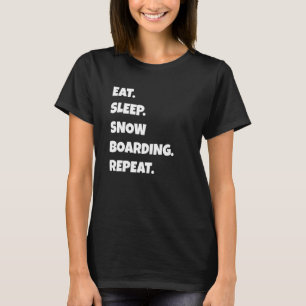 T-shirt Snowboard Png Manger Sleep Sports Répéter Pour Hom