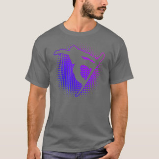 T-shirt Snowboard pour hommes Snowboard Sports d'hiver pou