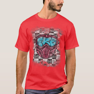 T-shirt Snowboard Rainbow Goggles Skiing Mountain Ape
