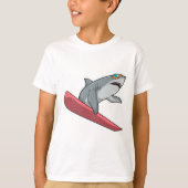 T-shirt Snowboard requin (Devant)