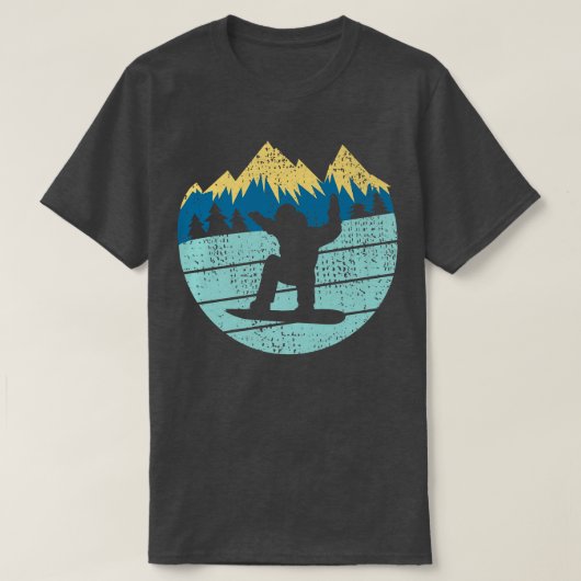 T-shirt Snowboard Retro Snowboard Snowboard Snow Winter Sp (Design devant)