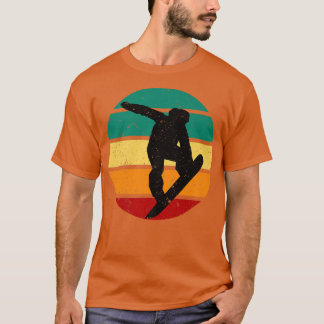 T-shirt Snowboard Retro Sunset Sports d'hiver Alpine Ski