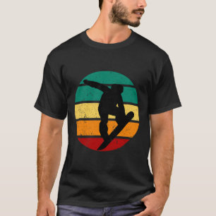 T-shirt Snowboard Retro Sunset Sports d'hiver Alpine Ski