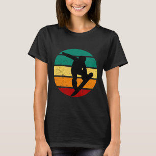 T-shirt Snowboard Retro Sunset Sports d'hiver Alpine Ski