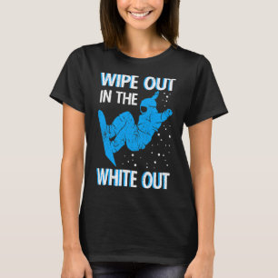 T-shirt Snowboard Se Balader Dans La Station De Ski White
