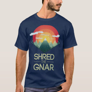 T-shirt Snowboard Shop The Gnar Ski Winter Mountain