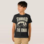 T-shirt Snowboard Shop The Gnar Snowboarder Funny Chil (Devant entier)