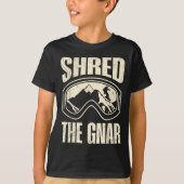 T-shirt Snowboard Shop The Gnar Snowboarder Funny Chil (Devant)