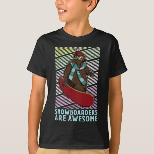 T-shirt Snowboard Ski Snowboard Activité compétitive (Devant)