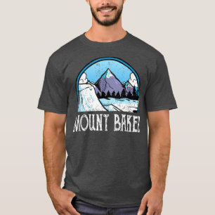 T-shirt Snowboard Skier Skiing Washington State Mount Bake