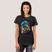 T-shirt Snowboard Skull Snowboard Skull Snowboardeur Sku (Devant entier)