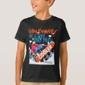 T-shirt Snowboard Snowboard Snowboard Comme Un Ski Sur (Devant)