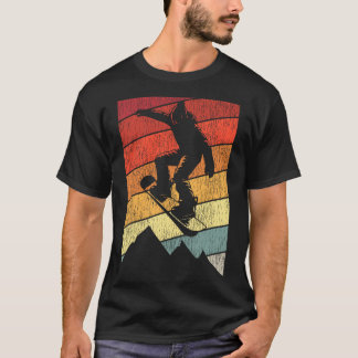 T-shirt Snowboard Snowboard Vintage Retro Mountain 1