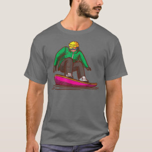T-shirt Snowboard Sports d'hiver Snowboardeur Vêtements