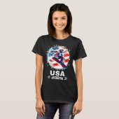 T-shirt Snowboard Usa Go Usa Team Usa Drapeau 2026 Snowboa (Devant entier)