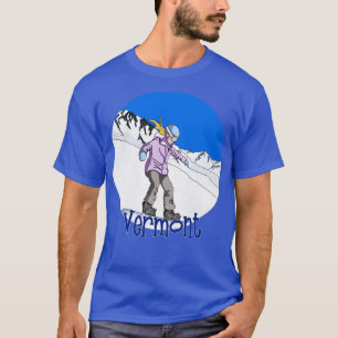 T-shirt Snowboard Vermont