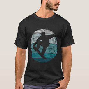 T-shirt Snowboard Vintage Retro Freestyle Snowboard Gif