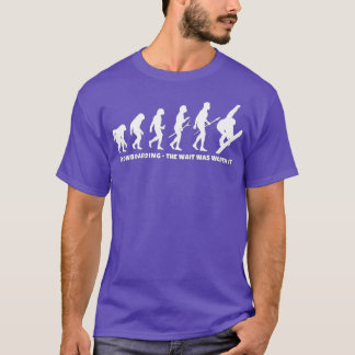 T-shirt Snowboarder Evolution of Snowboarding 