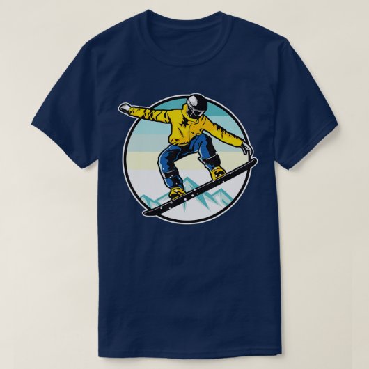 T-shirt Snowboarder Snow Boarding Snowboarders (Design devant)