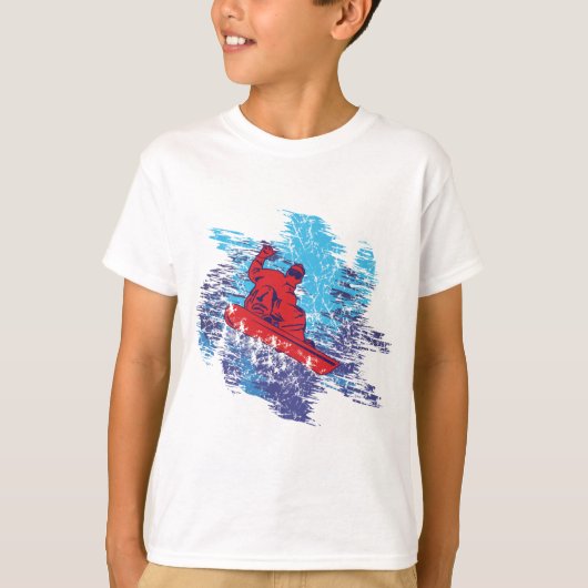 T-shirt Snowboardeur cool (Devant)